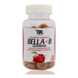 Bella B Colágeno, Biotina Y Ácido Hialuronico 60 Gomitas Pro Cereza