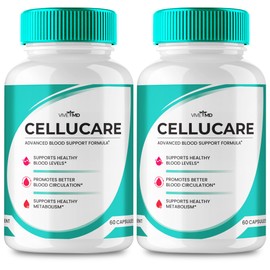 Cellucare Pills Advanced Blood Support Formula Supplement, Cellucare Blood Capsules - Maximum Strength, Cellucare All Natural Formula Capsules, Cellu Care Capsules Blood Support Reviews (2 Pack)