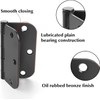 Haidms 12 Pack Oil Rubbed Bronze Door Hinges 3.5 Inch