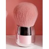 ZzDog Brocha Kabuki Redonda Suave Base Crema O Polvo Rosa