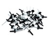 Hippo Hardware (4mm X 8mm) Black Extra Large Flange Pop