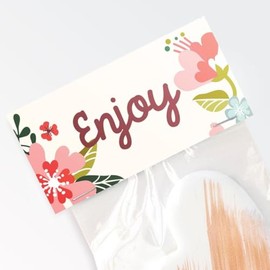 The Cookie Countess Inc Bag Topper 4" - Everyday Florals Enjoy