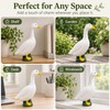 7-Inch White Goose Garden Statue – Outdoor Resin Goose Figurine