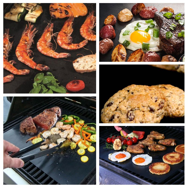BBQ Grill Mat, Set of 5 40 x 33 cm