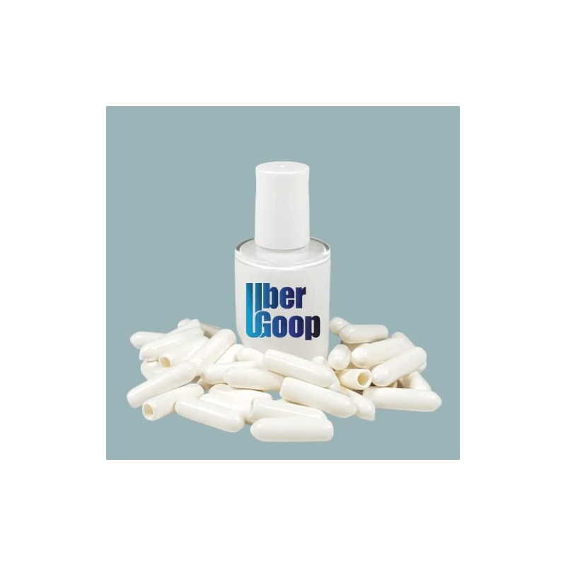 Uber Goop WHITE Dishwasher Rack Paint & Glue w/40 caps