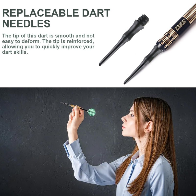 Ezydka Plastic Dart Tips, Pack of 200, Soft Dart Tips,
