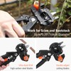 Housolution Garden Shears Ratchet Shears, 2-in-1 Durable Grafting Scissors Cutting