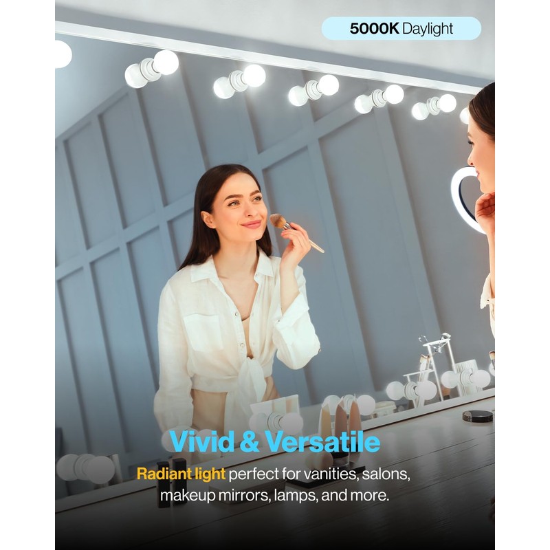 Sunco 24 Pack G25 LED Light Bulbs, Vanity Globe Bathroom
