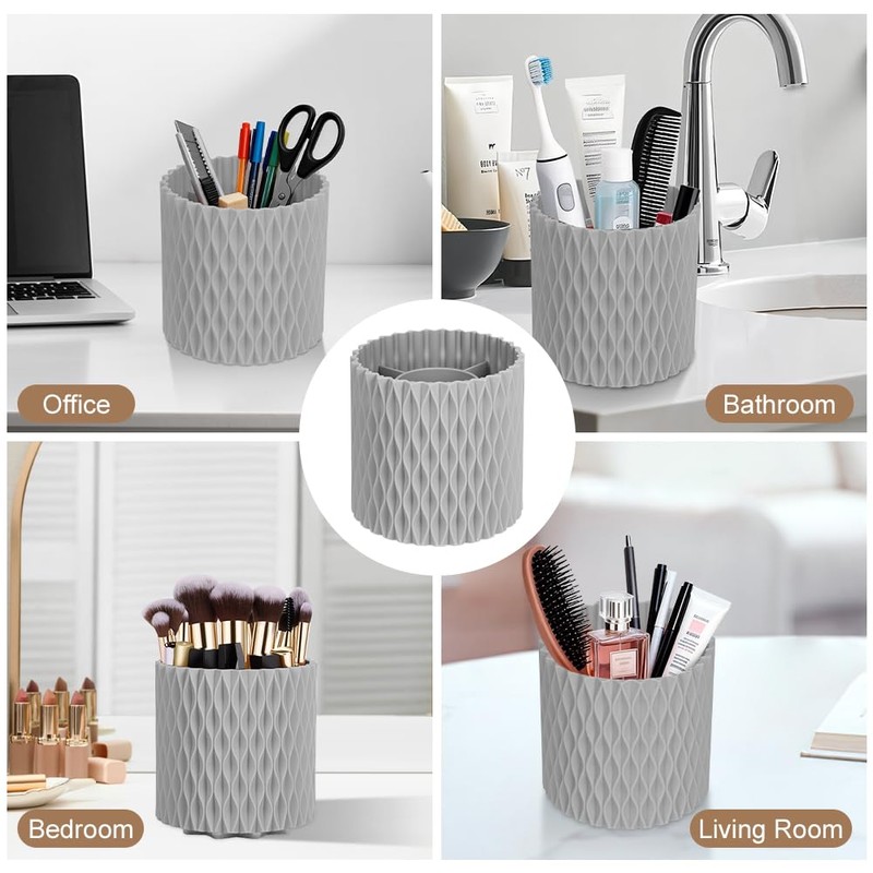HOTUT 360° Rotating Makeup Organiser Brush Holder,Brush Holder Organizer
