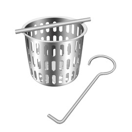 2 Inch Hair and Debris Strainer, Shower Drain Strainer with Lifting Hook, Stainless Steel Debris Basket Shower Drain Catcher, Hair Catcher for Floor Drain