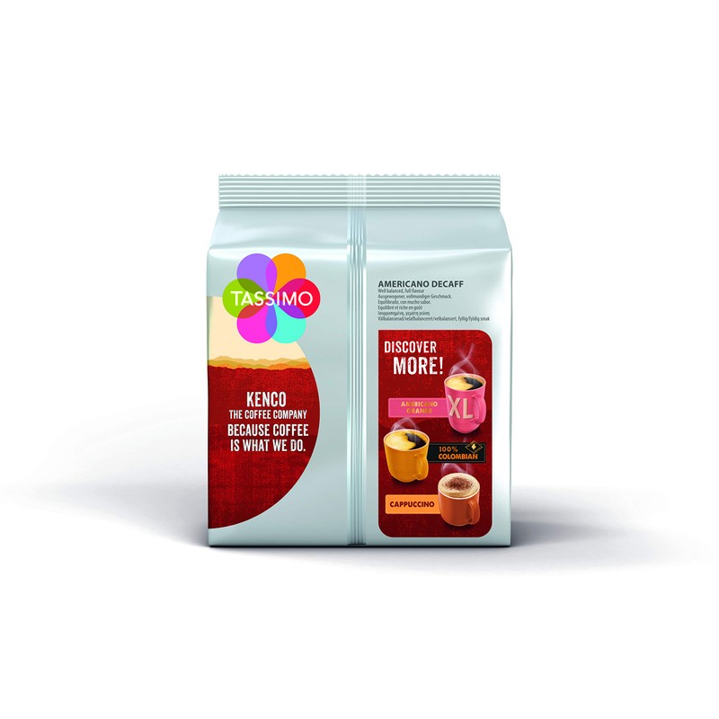 Tassimo Kenco Decaf Coffee Pods - 10 Packs (160 Drinks)