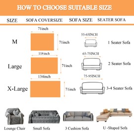 MeadowSky 3D Bubble Mat Faux Fur Couch Cover,Thick Faux Rabbit Fur Couch Cover,L Shaped Sofa Slipcovers for Home Decoration and Dogs,Cats(Rainbow, 71" x 71")