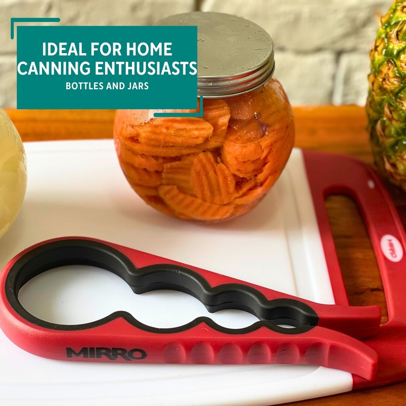MIRRO Canning Jar Opener, Red
