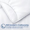 MEELUS Lightweight Comforter Cooling White, All Season Duvet Insert Breathable