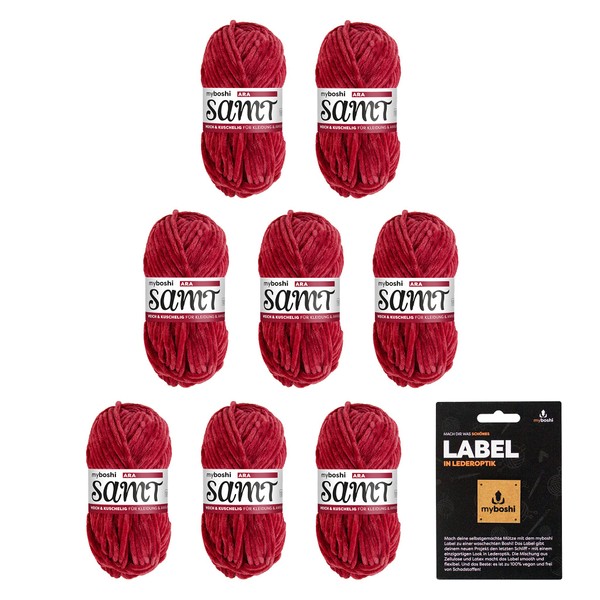 myboshi Velvet Wool with Original Label in Leather Look Soft