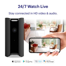 CANARY View Indoor Home Security Camera 1080p HD WiFi IP | 24/7 Watch Live Video, Motion Alerts, Two-Way Talk, Night Vision, 10x Zoom, Private Mode, Works with Alexa, Google Assistant and more