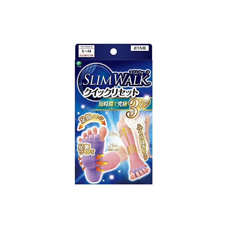 Slimwalk Quick Reset SM Size Home Compression, Pink & Purple