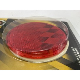 Pilot NV-5067R Red 3" Round Stick-on Reflector