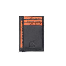 Josephine Osthoff Brussels Card Holder Real Leather with RFID Protection, black, Card case
