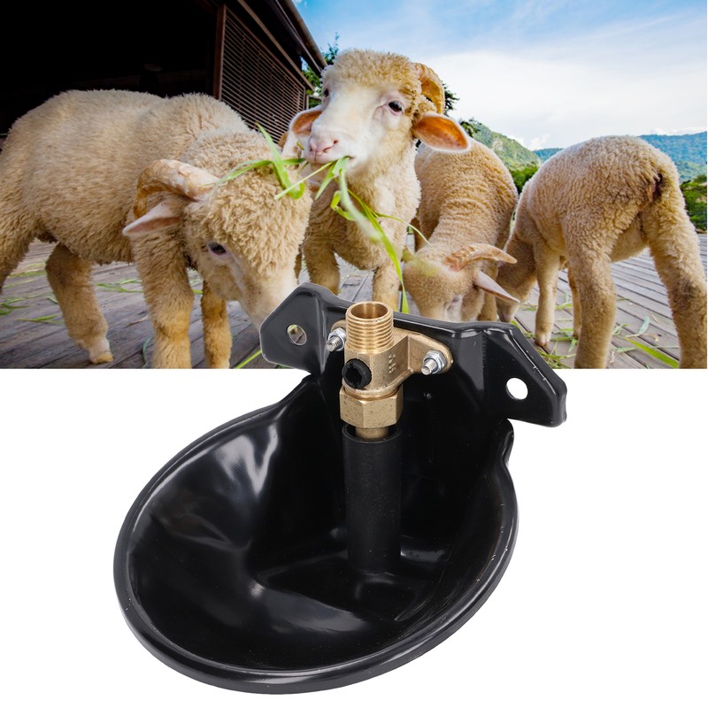 Sheep Water Bowl Stainless Steel Copper Valve Touch Switch Thickened