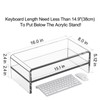 Egchi Clear Acrylic Monitor Stand Riser 2 Tier, 5.12 Inches