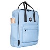 cecilia&bens Canvas Backpack Women Men School Backpack Notebook up to