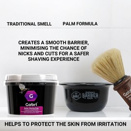 Gabri Professional Shaving Soap 140 g for Sensitive Skin - Traditional Shaving Soap for Men's Grooming, Natural Palm Formula, Barber and Home Use, 140 g