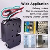 1pcs Electronic Lock,DC 12V 2A Carbon Steel Solenoid Cabinet Spring