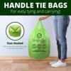 Simply Bio 13 Gallon Compostable Trash Bags Liners with Handle-Tie,