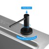 GZOII Soap Dispenser for Kitchean Sink, Built in Black Soap