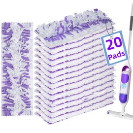 Disposable Mopping Pad Refills for PowerMop Multi-Surface Mopping Pad Refills for Floor Cleaning, 20 Count
