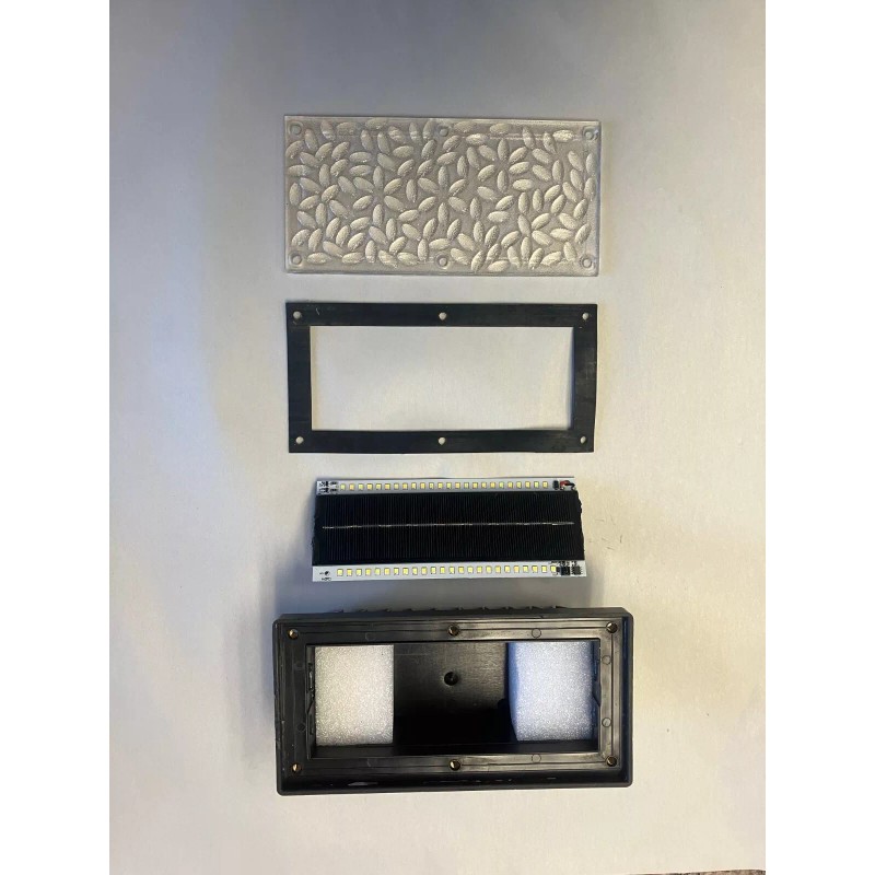 ShopTJB 3-Color Dimmable Solar Landscape 4"x8" Brick Paver Lights w/Remote