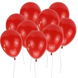 YINCHI 100 PCS 12 Inches Red Latex Balloons Large Thick Big Round Biodegradable Bulk Helium Gas or Air Inflated for Kids Birthday Graduation Wedding Party Christmas Decorations Supplies Favors