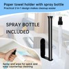 Camper Paper Towel Holder with Spray Bottle,Space-Saving Stainless Steel RV