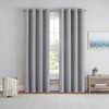 Eclipse Dutchess 100% Blackout Lined Grommet Curtains, Thermal Insulated Window