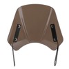 Universal Motorcycle Windshield Wind Deflector Screen W/Mounting Bracket for 5‑7inTawny