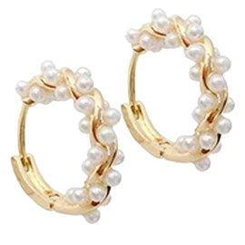 AOKWAWALIY 1 Par Pendientes De De Mujer Pendientes De Aros De Para Mujer Pendientes Con Pendientes De Aro De Para Mujer Aros De Oro Con Arete De Aros De Aretes Aleación Perder Pequeña