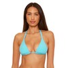 BECCA Women's Color Code Reversible Bikini Top, Adjustable, Tie Back,