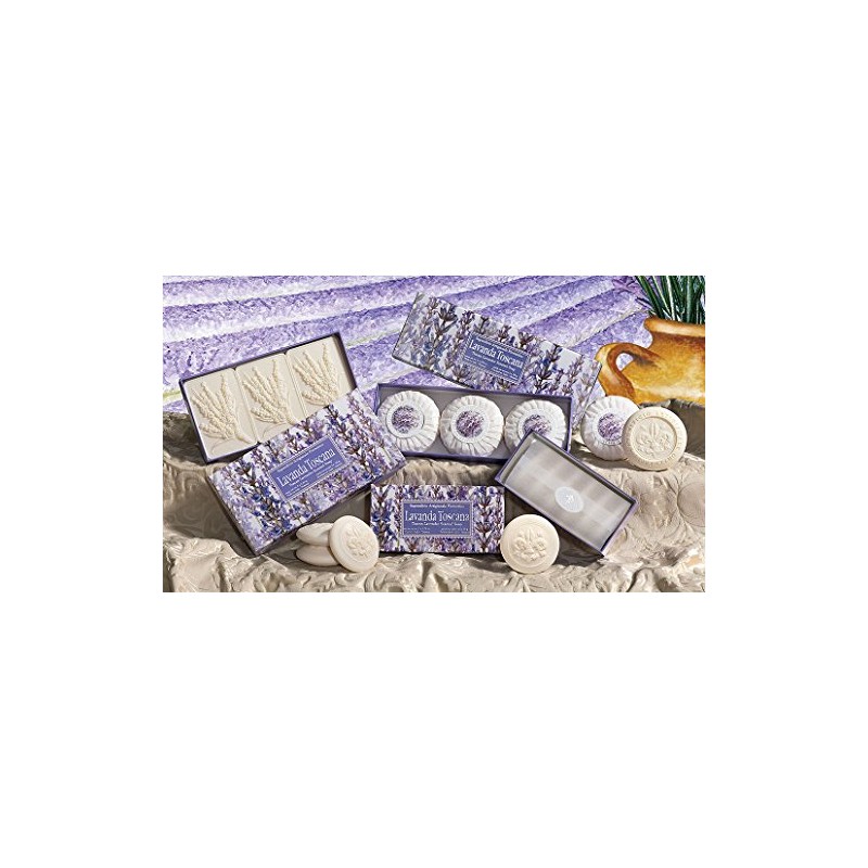 Lavender soap, handmade Italian soap from Fiorentino, pack of 3,