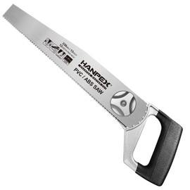 Hanpex 13-Inch Heavy Duty Pipe Saw - Adjustable Angle Hand Saw for PVC, ABS, Wood, Drywall & Plastic - Compact Design for Tight Spaces, Gardening, Trimming & General Purpose Cutting