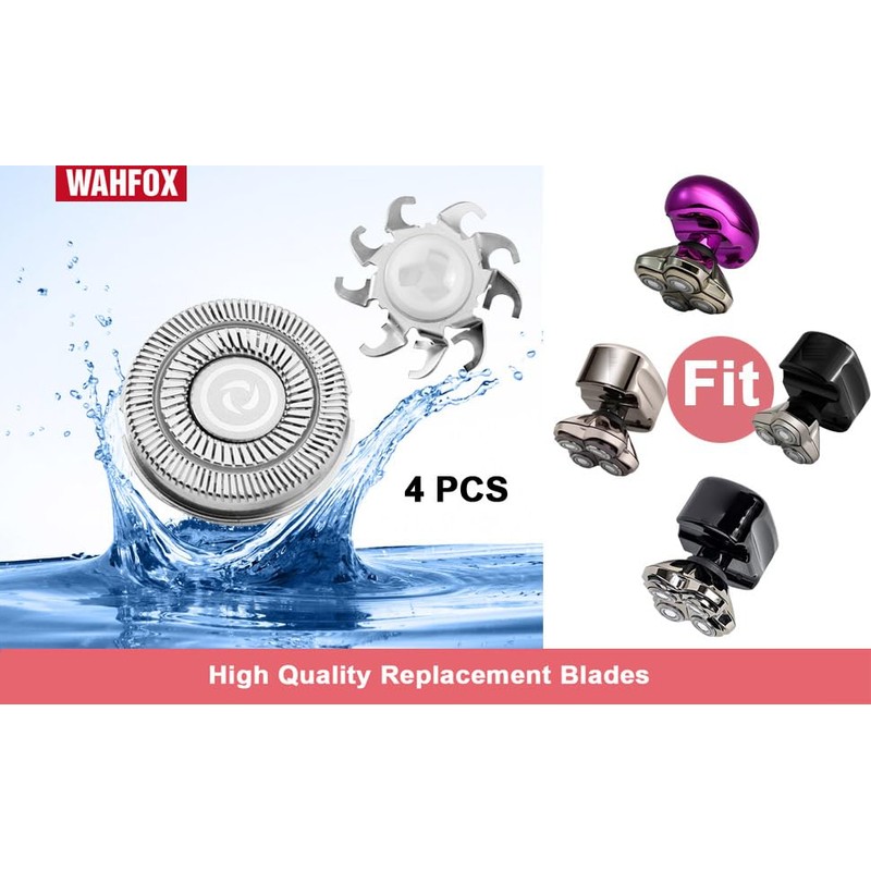 4 pcs Shaver Replacement Blades for Skull Shaver Pitbull Replacement