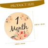 Kisangel Baby Monthly Milestone Cards Set Wooden Flower Milestone Sign