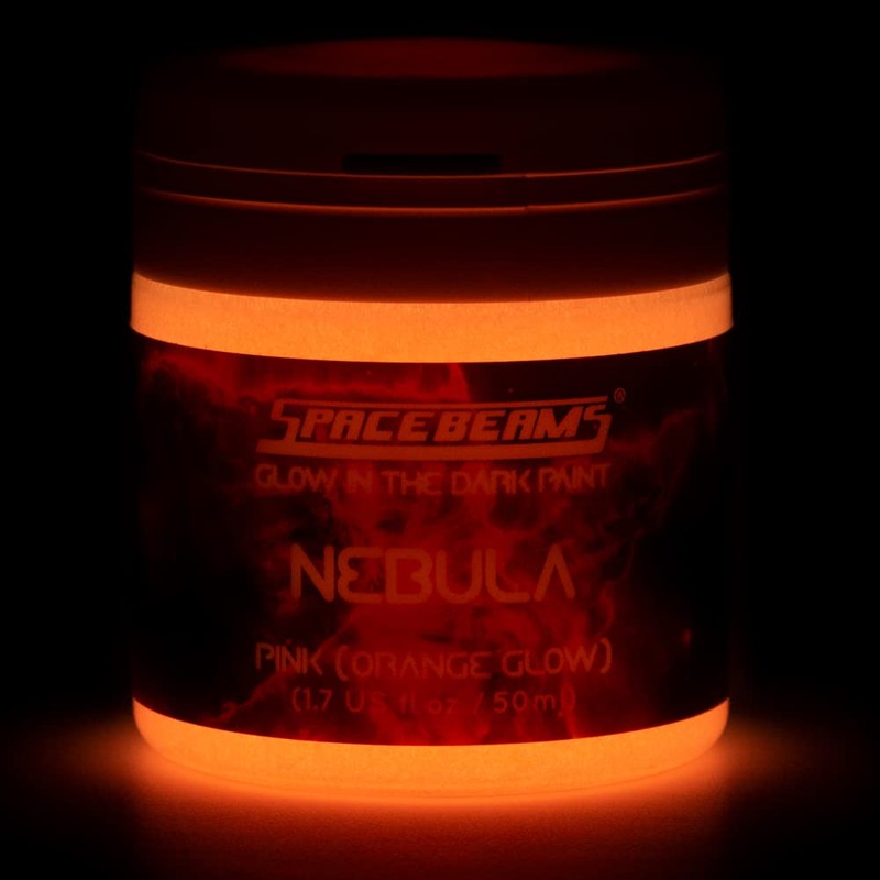 SpaceBeams Nebula Glow In The Dark Colour (50ml) Pink With