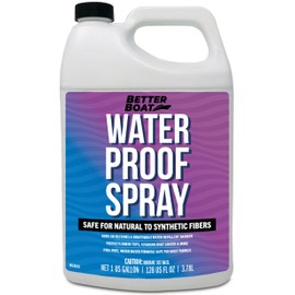 Fabric Waterproof Spray, 1 Gallon Heavy Duty Protector and Repellent for Outdoor Marine Canvas, Boat Tops, Vinyl Seats, Tents, Clothing, Boots, Jackets, and Clothes