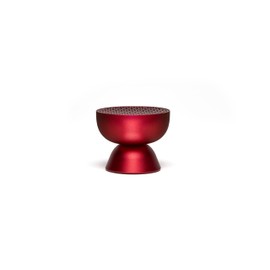 Lexon Mini Bluetooth Portable Speaker, TAMO Pairing with Touch Screen, Built-in Microphone and Speaker, Wireless for PC and Smartphone - Dark Red