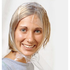 Comair 3040019 Einweg-Strähnenhaube transparent glatt, 50 Stück, 0.030 x 350 x 540 mm