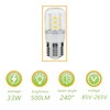 5304511738 KEL3418L LED Refrigerator Light Bulb 3.5W Compatible with KEI