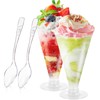 ToppYuanZea 60 Pack Clear Dessert Cups wtih Spoon, 6 oz