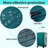 ZOUNI Clear PVC Luggage Cover Protectors, 20 Inch Waterproof Transparent