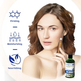 HIQILI Jojoba Oil 100 ml, 100% Pure and Natural Carrier Oil